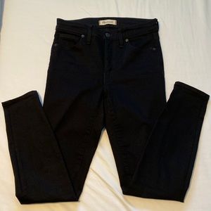 Black Madewell 9” High Rise Skinny Jeans